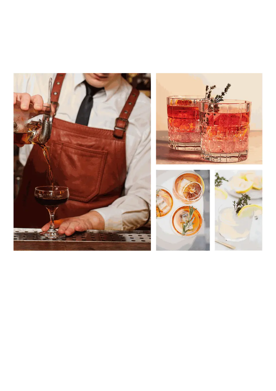 cocktail élégant servi dans un bar mobile pour mariage en Bretagne